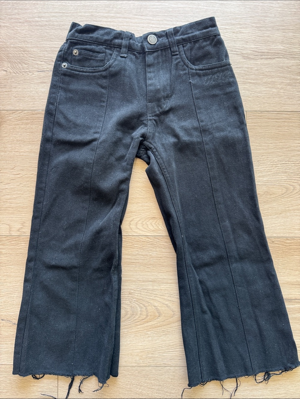 Kids Black Flared Pants